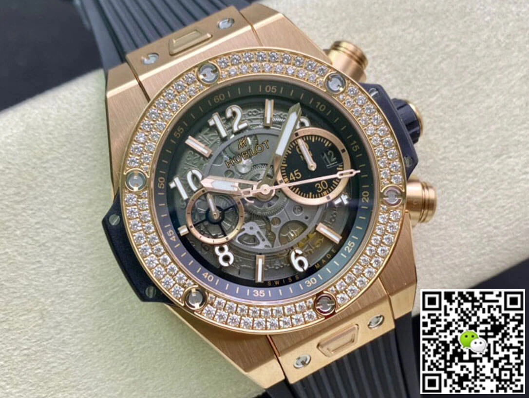 Hublot BIG BANG 421.OX.1180.RX.1104 ZF Factory 1:1 Best Edition Replica Watch Diamond-Set Bezel